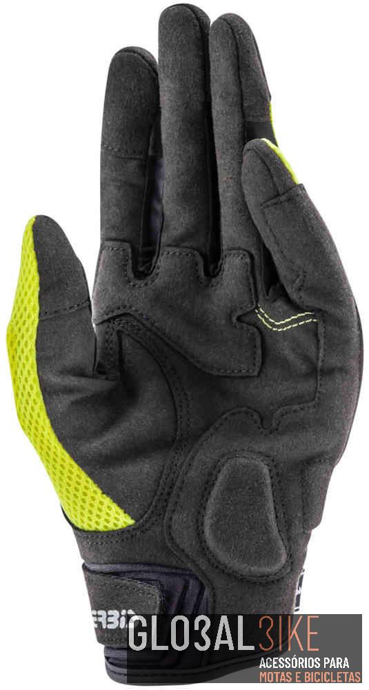 Luva Moto Ramsey My Vented Preto/Verde Neon Acerbis