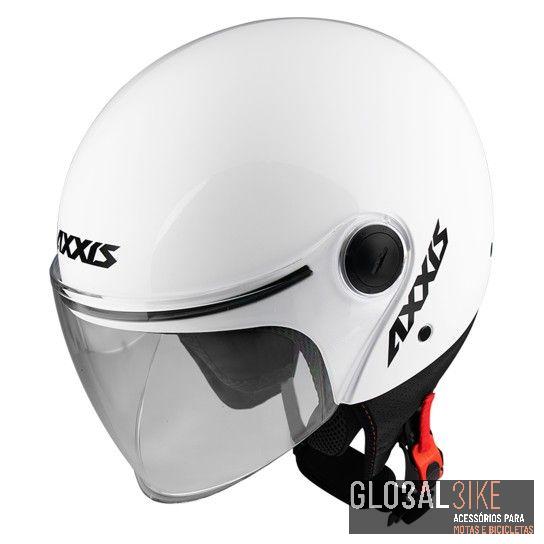 Capacete Square Solid A1 Branco Axxis (ECE 22.06)