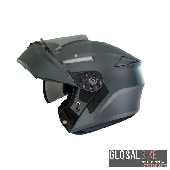 Capacete Storm SV Solid Cinza Mate Axxis
