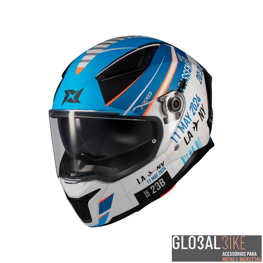 Capacete Panther SV Passenger Azul/Mate Axxis