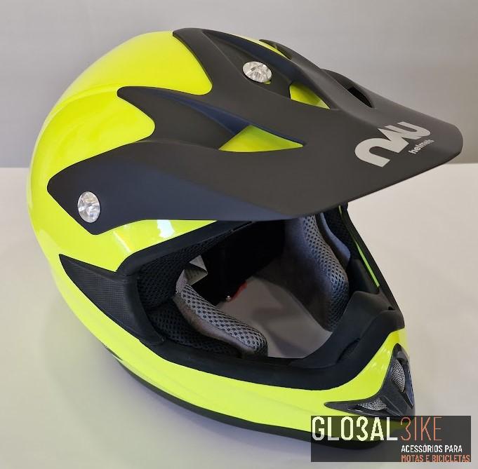Capacete Cross N45 ´XT 45´ Neon/Preto Mate NAU