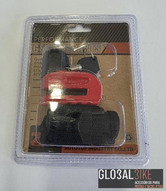 Fecho Disco Scooter C/Bolsa Vermelho