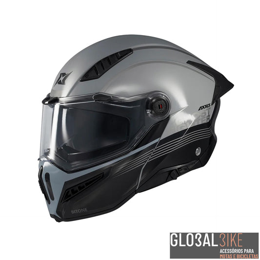 Capacete Ghostfighter SV Bitone Cinza Axxis