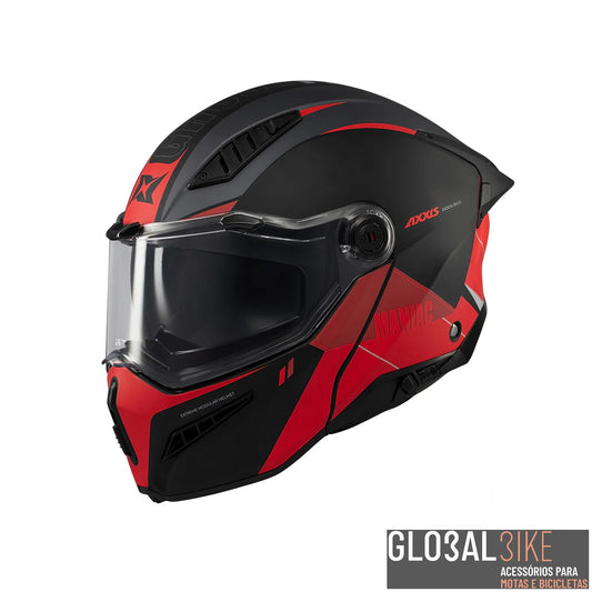 Capacete Ghostfighter SV Maniac Vermelho Axxis