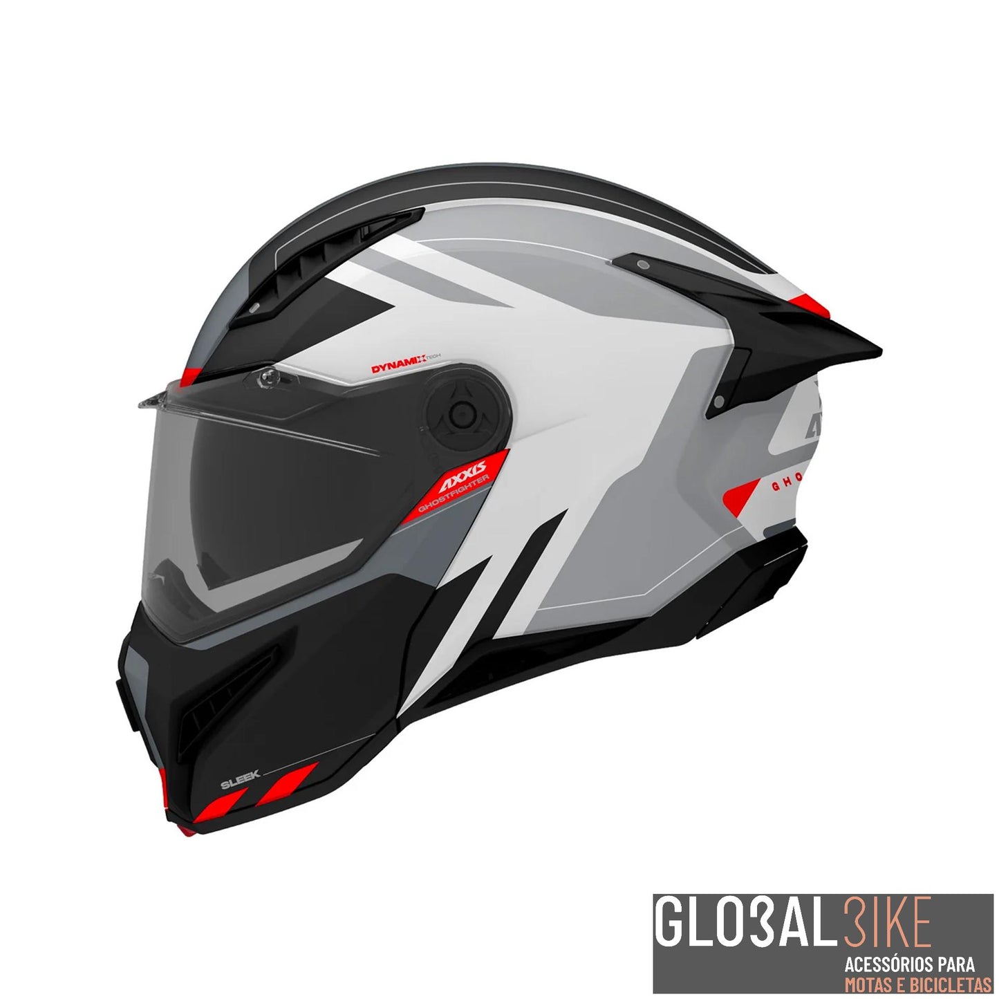 Capacete Ghostfighter SV Sleek Cinza Axxis
