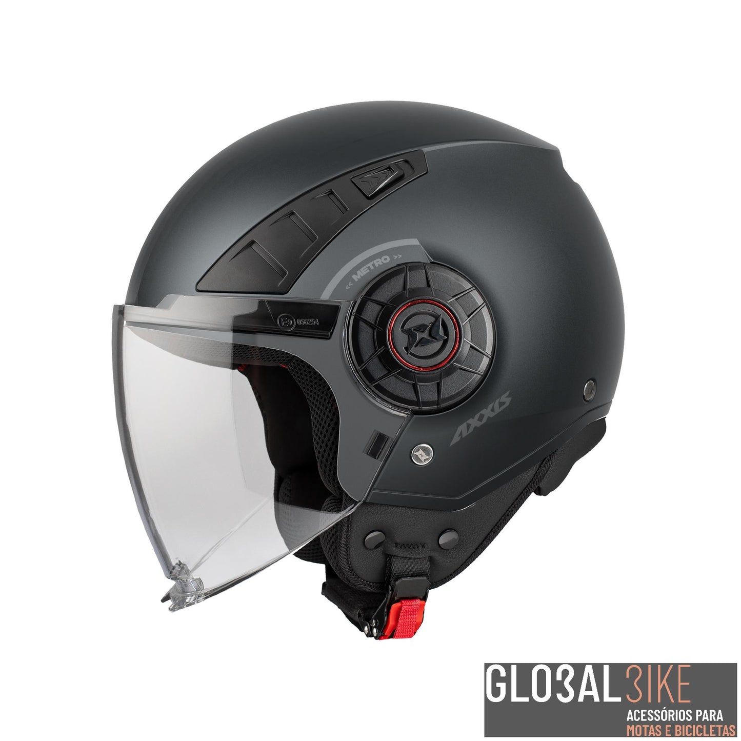 Capacete Metro S Solid Cinza/Mate Axxis