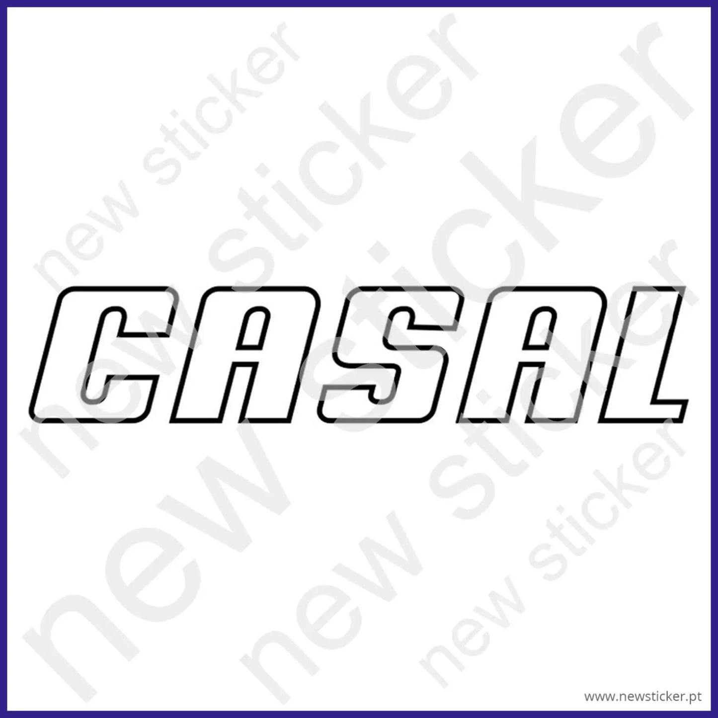 Kit Autocolantes Casal Logotipo Branco