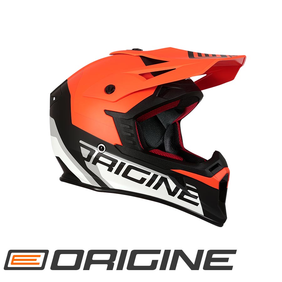 Capacete Hero MX Fluo Laranja/Preto Mate Origine