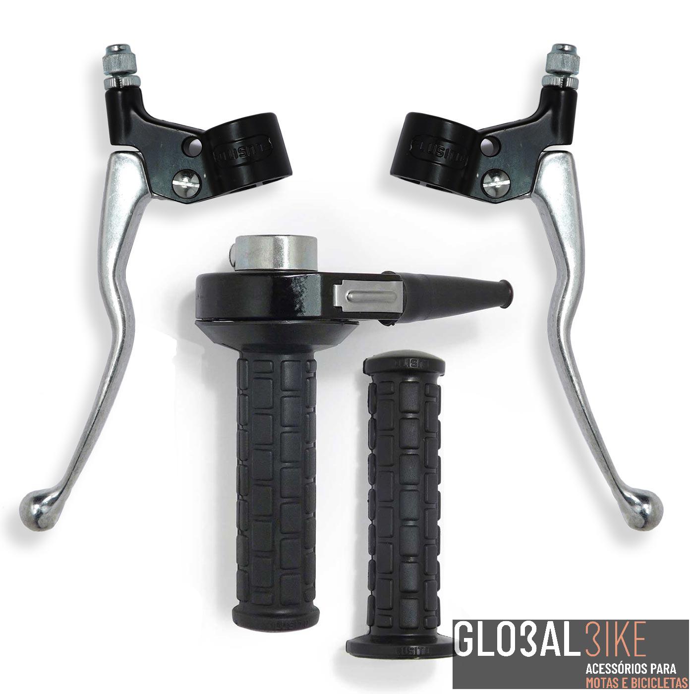 Conjunto Punhos Lusito M.77 Manete Polida Comprida