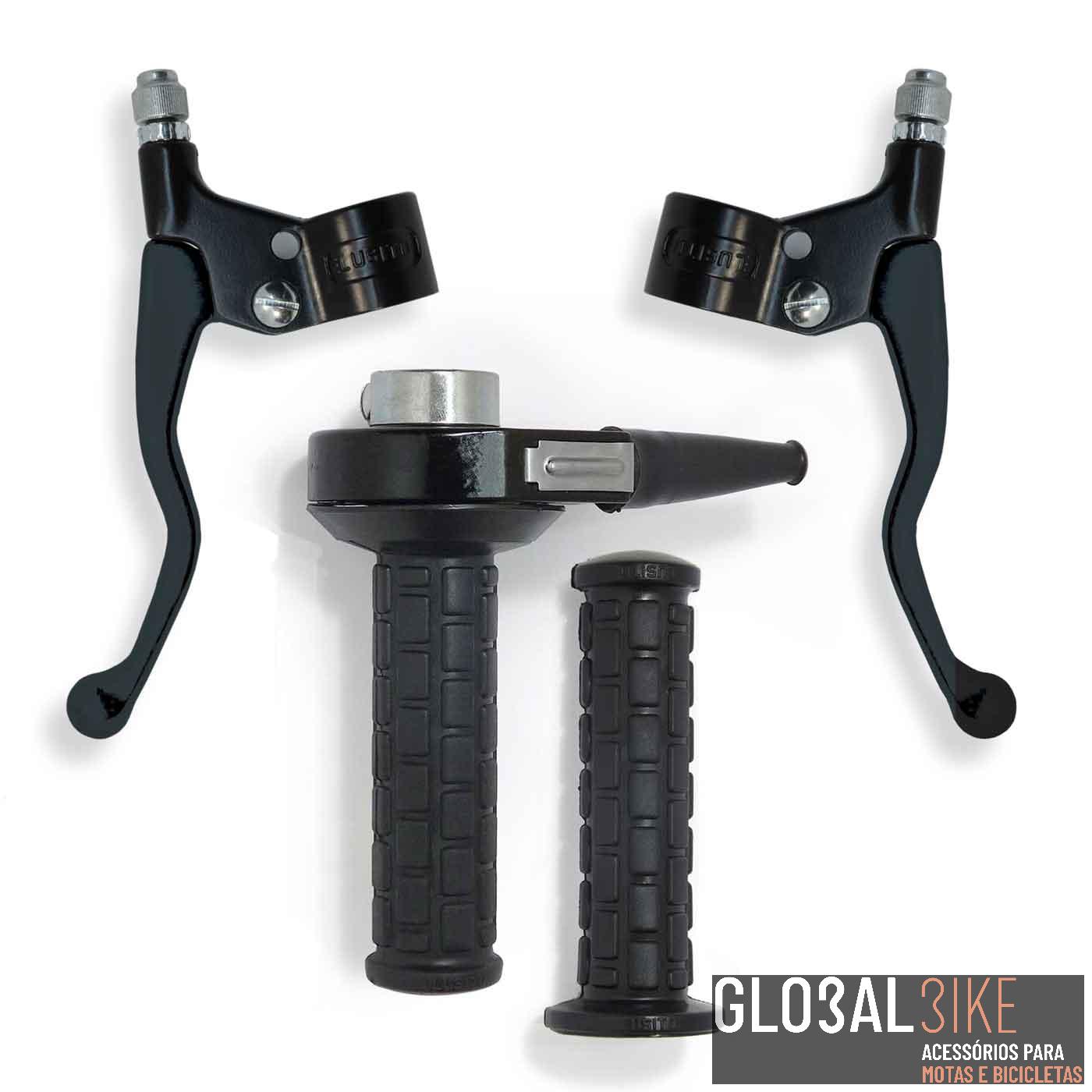 Conjunto Punhos Lusito M.77 Manete Preta Curta