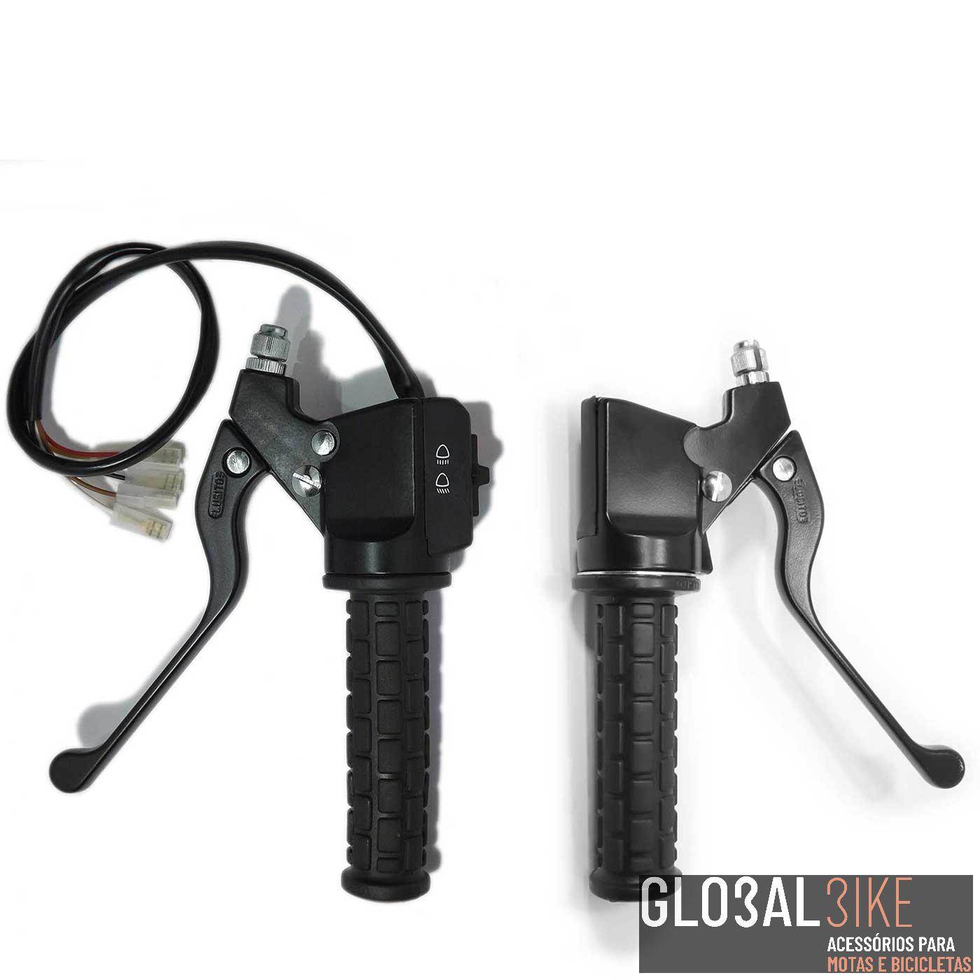 Conjunto Punhos M.80 C/1 Comut. Manete Preta