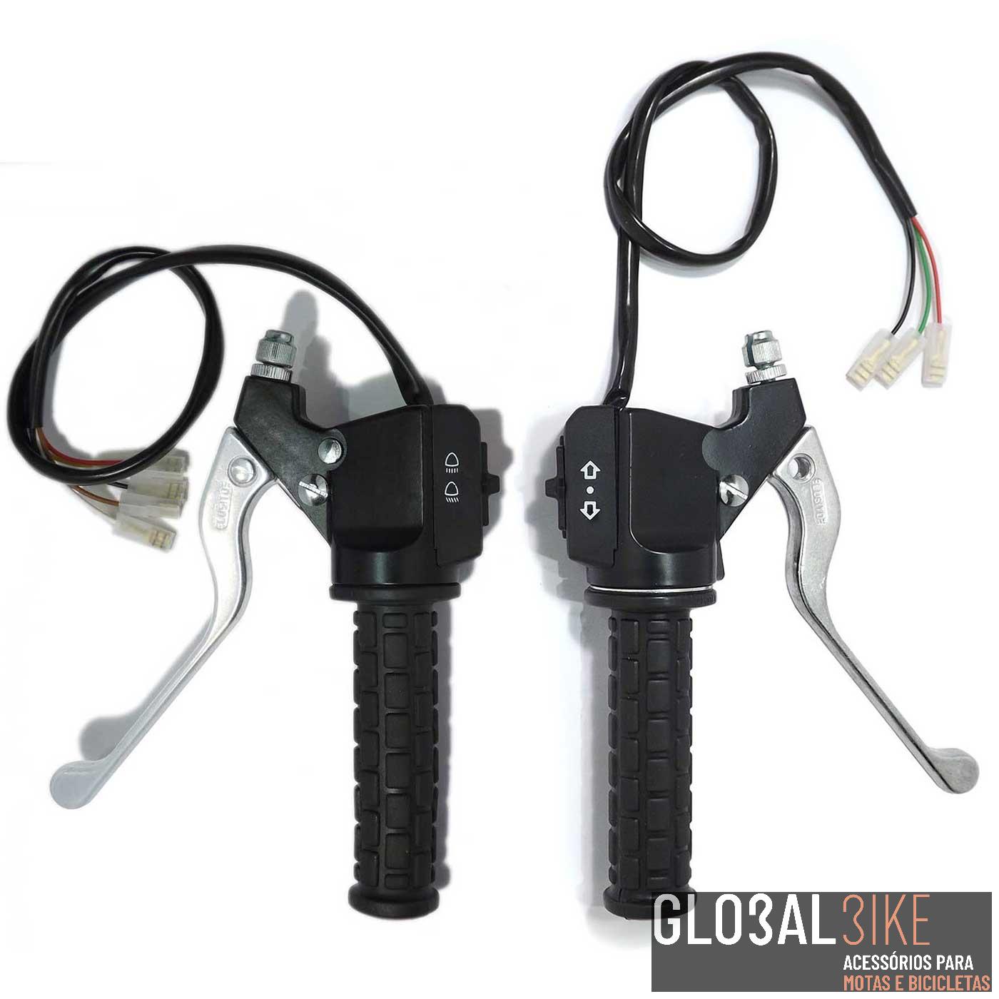 Conjunto Punhos M.80 C/2 Comut. Manete Polida