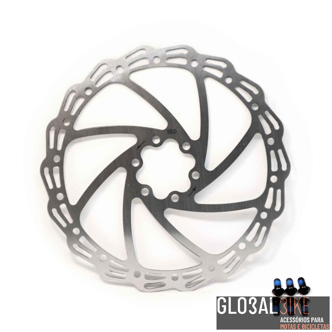 Disco Travão MTB Hidraulico-Mecânico 6 Furos