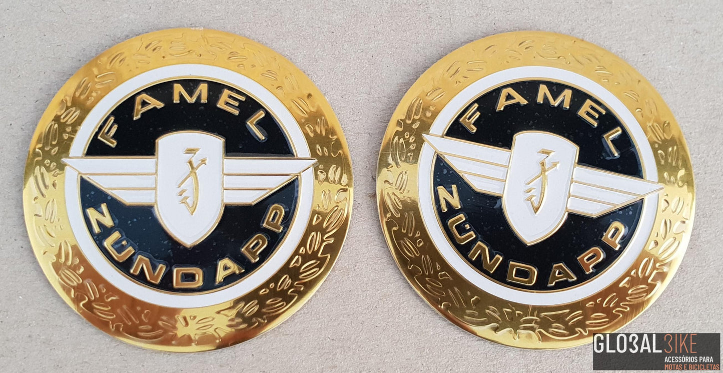 Emblema Depósito ZUNDAPP-FAMEL (Par)