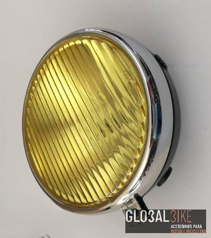 Farol M/79 Guia S/Chave Vidro Amarelo