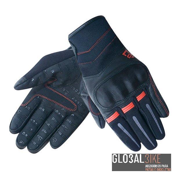 Luva Moto Fury Evo Preto Degend