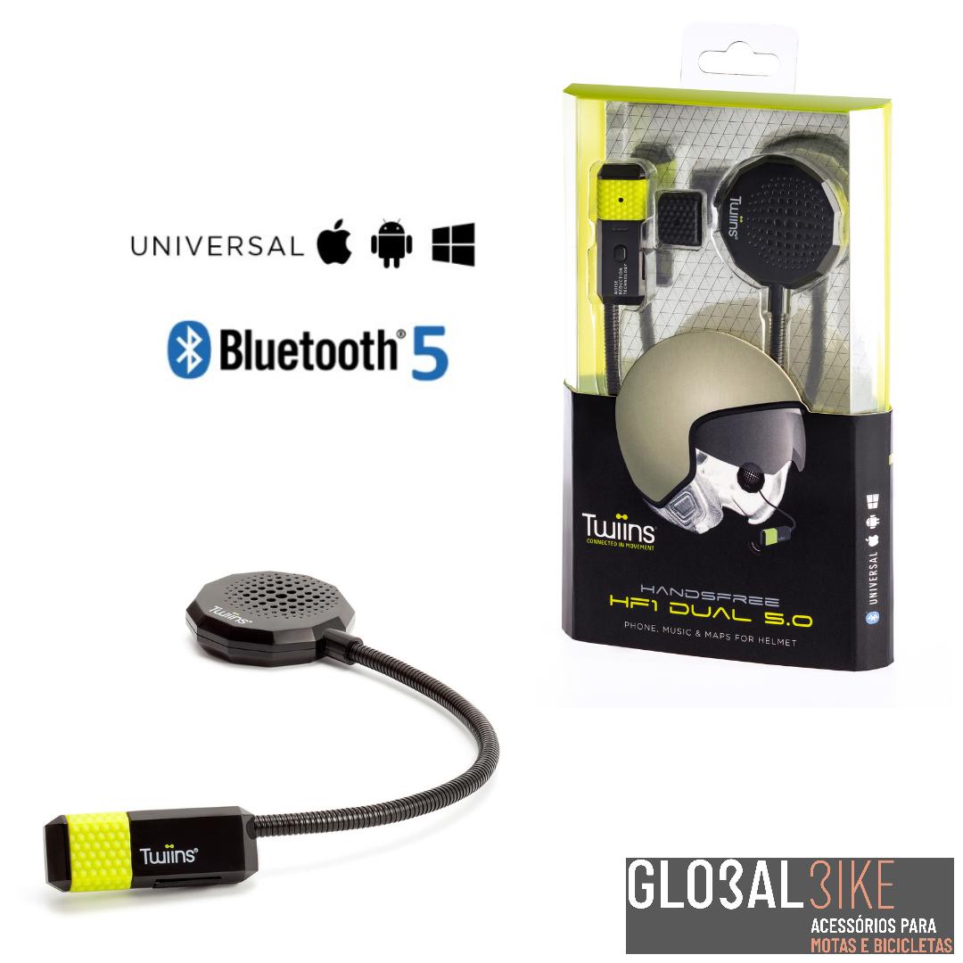 kit Maos Livres HF1 Dual 5.0 Twins