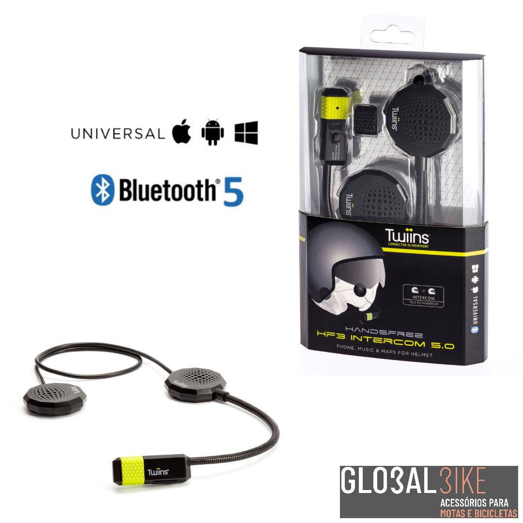 Kit Maos Livres HF3 Intercom 5.0 Twins