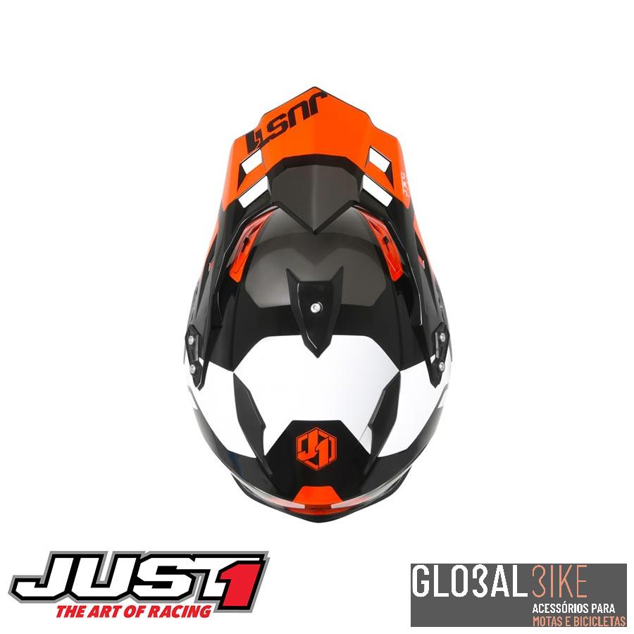 Capacete J34 Pro Tour Laranja/Preto Just