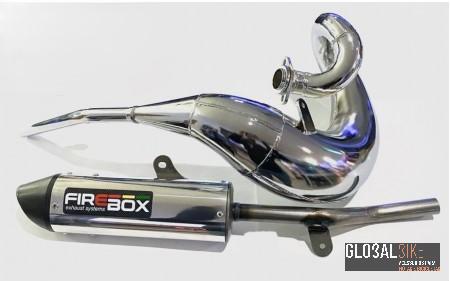 Kit Panela Escape + Ponteira Yamaha DTR125 Cromo Fire Box