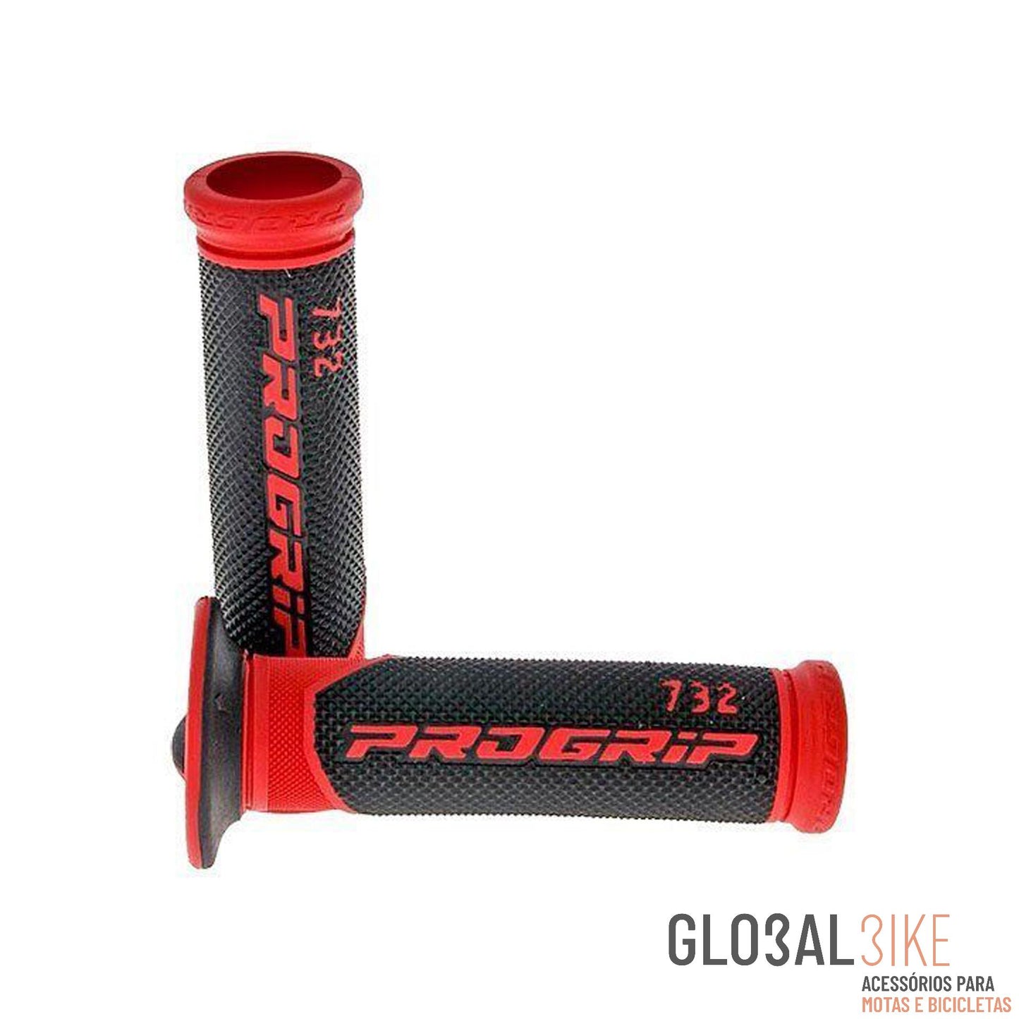 Punho Par Moto 732 Superbike Vermelho/Preto