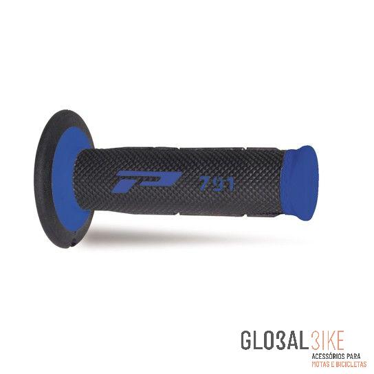 Punho Par Moto 791-150 Azul/Preto Progrip