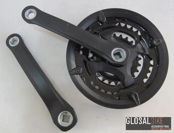 Pedaleira Tripla MTB Plastificada 24x34x42