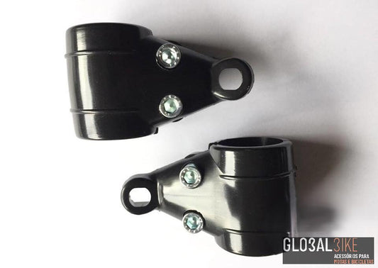 Abraçadeira (Suporte) Farol Plástica Curta (Par)