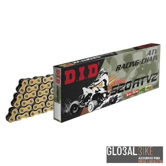Corrente 520 ATV2 X-Ring Dourada/Preta FJ DID