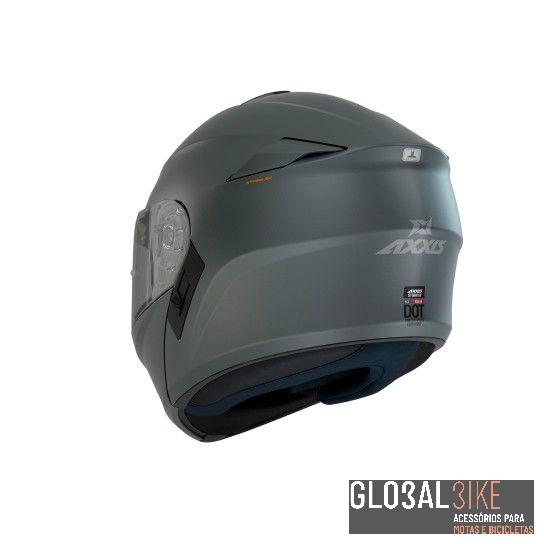 Capacete Storm SV Solid Cinza Mate Axxis