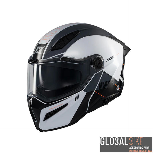 Capacete Ghostfighter SV Maniac Cinza Axxis