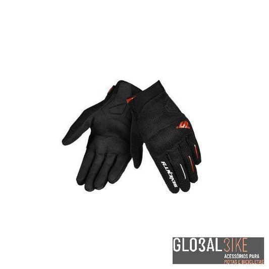 Luva Moto Verão SD-C40 Asphalt Urban Preto/Vermelho Seventy