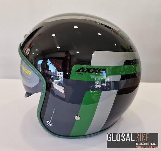 Capacete Hornet SV OLDSTYLE Prt/Vrd Axxis