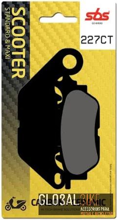 Pastilha Travão Par Tras N-Max 15/18 227CT SBS
