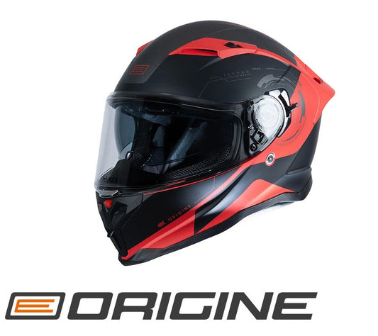 Capacete Force Techno Preto/Vermelho Mate Origine
