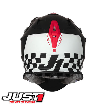 Capacete J18 Old School Preto Mate Just