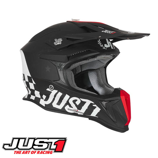 Capacete J18 Old School Preto Mate Just