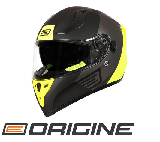 Capacete Strada Layer Fluo Amarelo/Titanium/Preto Origine