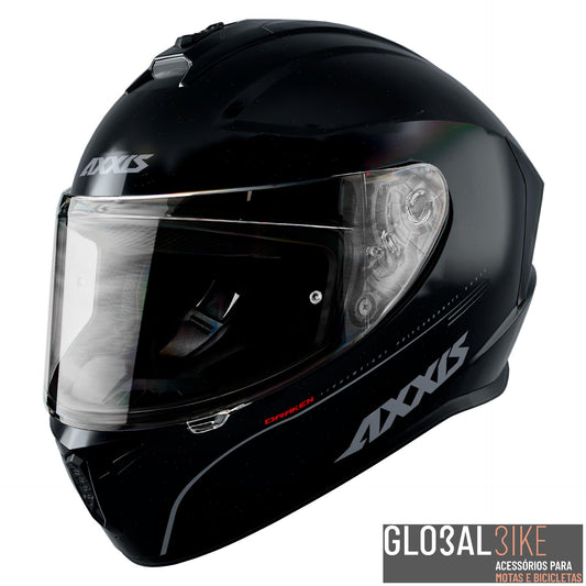 Capacete Draken S Solid V2 Preto Axxis