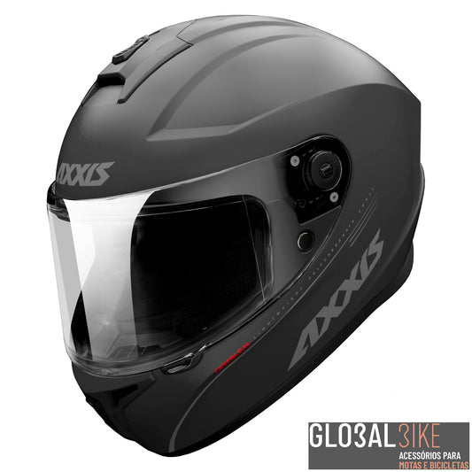 Capacete Draken S Solid V2 Cinza/Mate Axxis