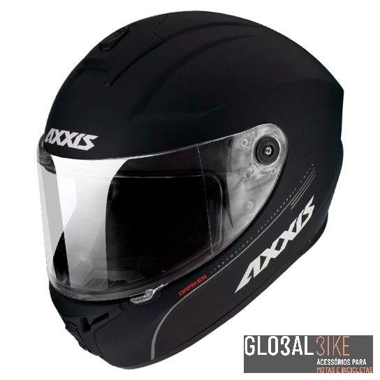 Capacete Draken S Solid V2 Preto/Mate Axxis