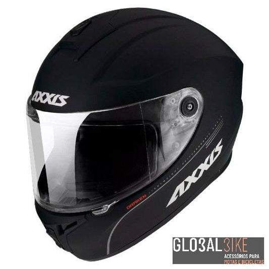 Capacete Draken S Solid V2 Preto/Mate Axxis