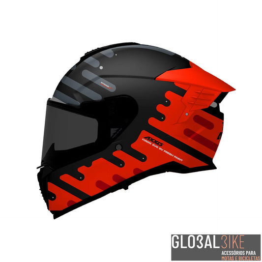 Capacete Hawk SV EVO Freshpaint Vermelho Axxis