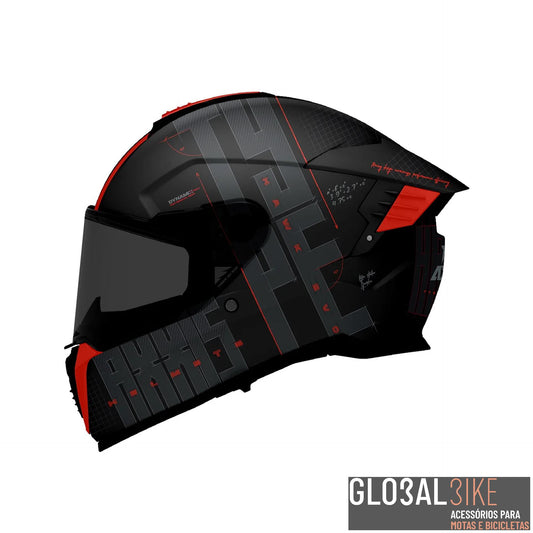 Capacete Hawk SV EVO Type Studio Vermelho Axxis