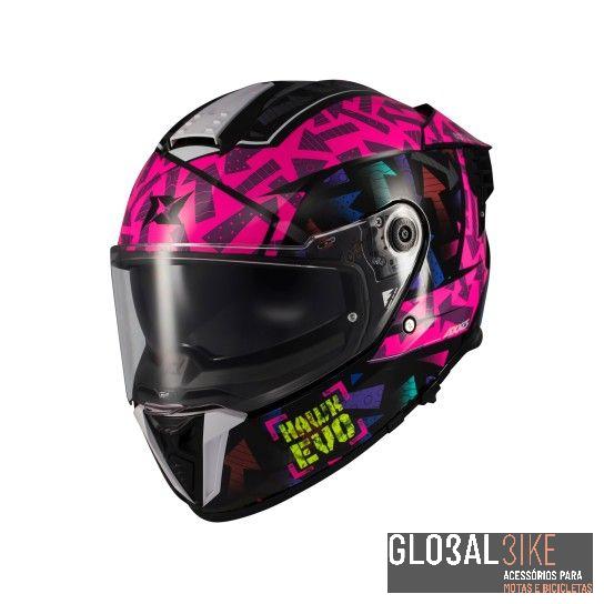 Capacete Hawk SV EVO Sketchbook Rosa Axxis