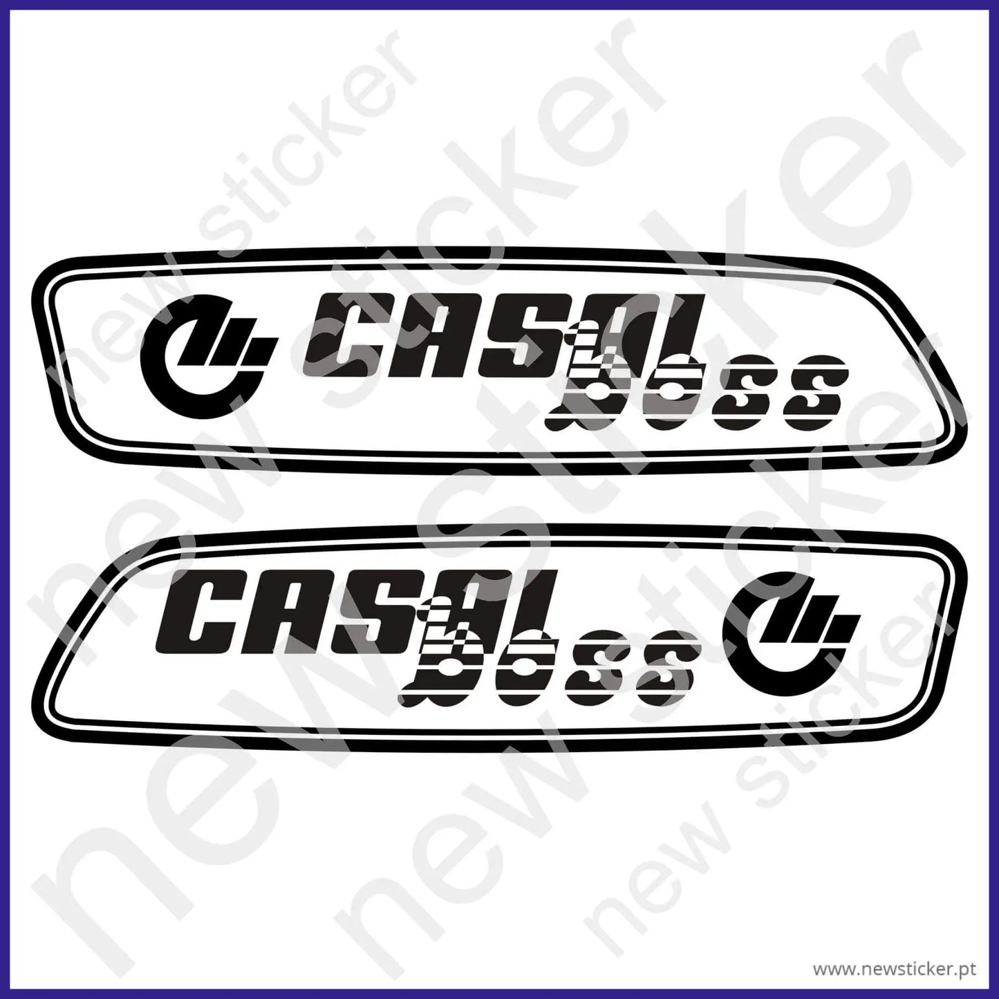 Kit Autocolantes Depósito Casal Boss Preto