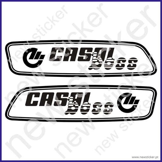 Kit Autocolantes Depósito Casal Boss Preto