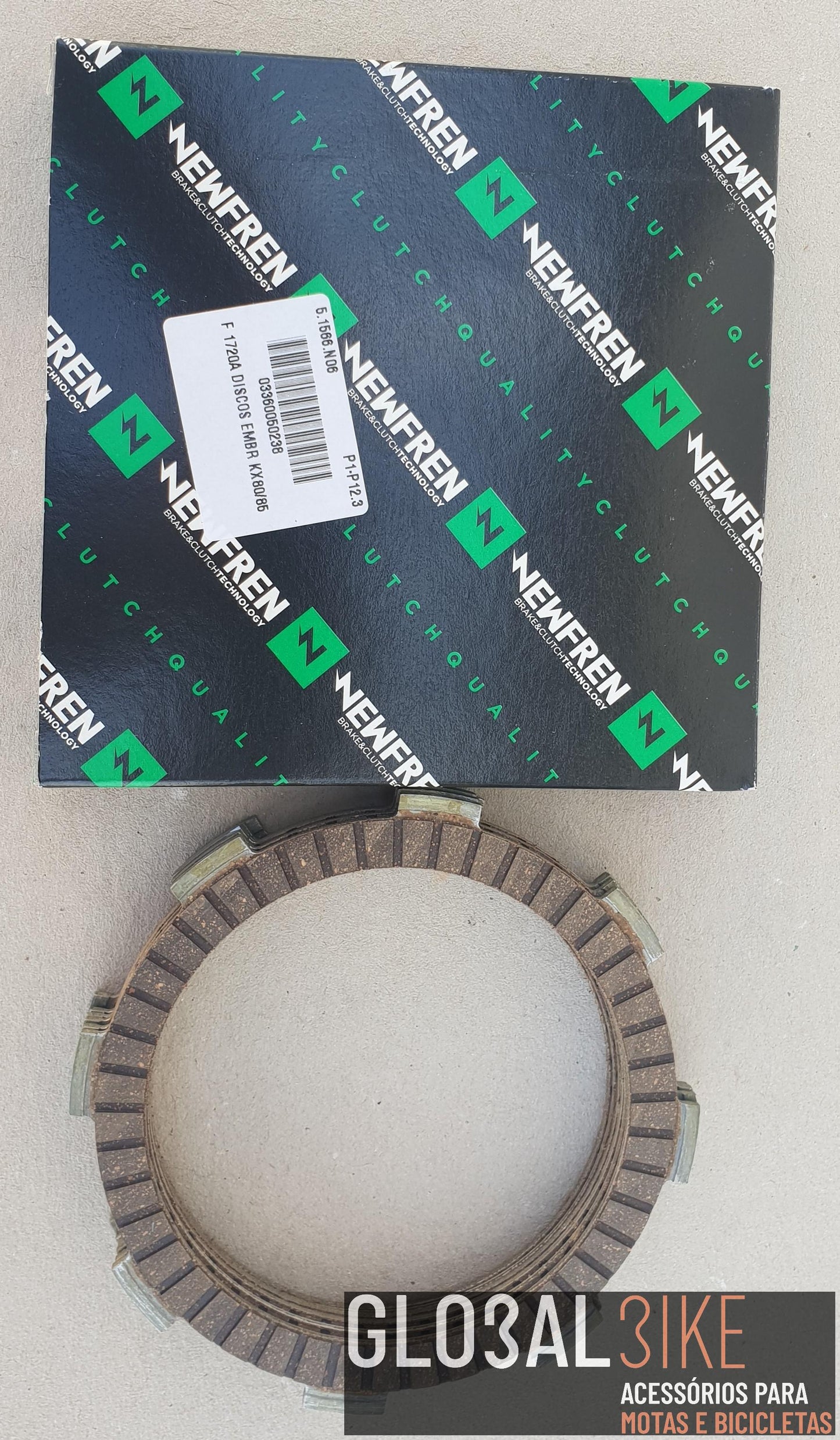 Disco Kit Embraiagem Kawasaki KX80/85 F1720A Newfren