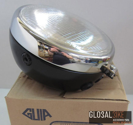 Farol M/79 Guia S/Chave Vidro Branco