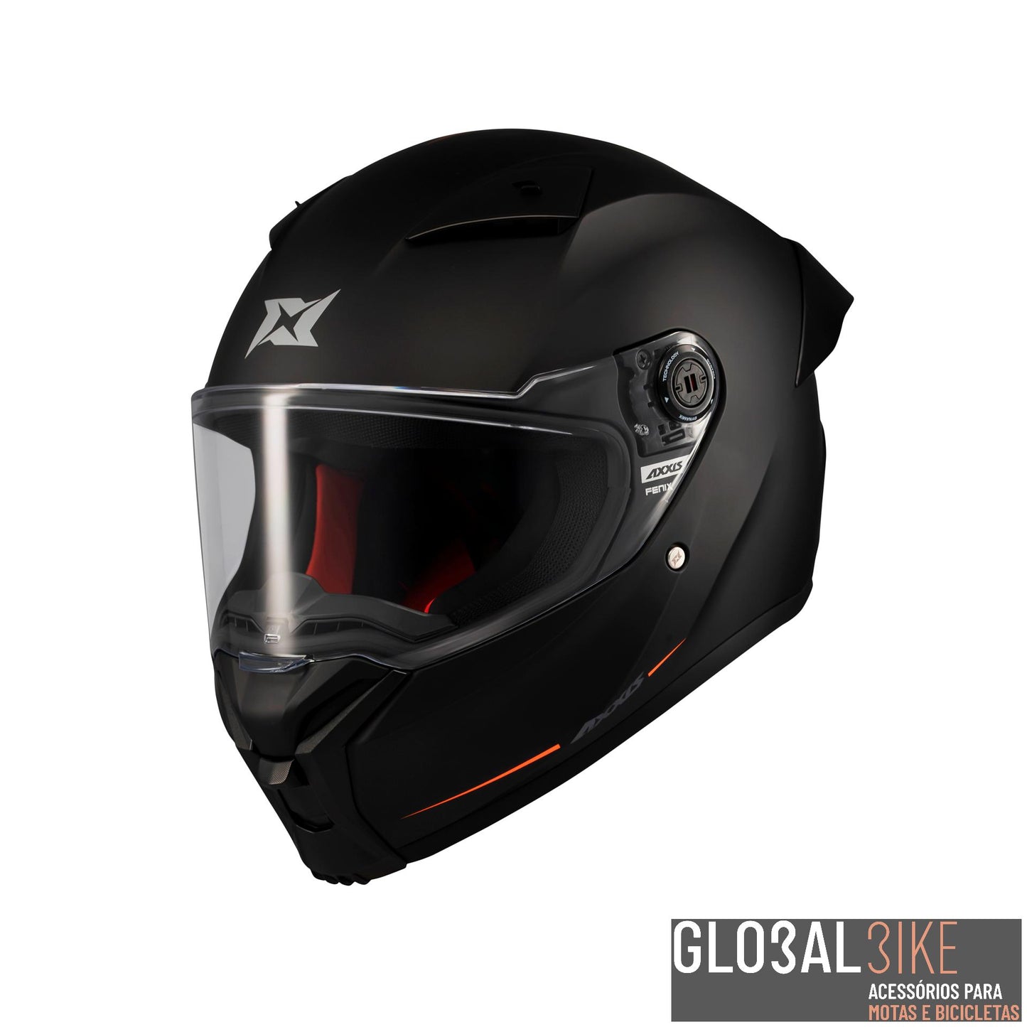 Capacete Fenix Solid Preto/Mate Axxis